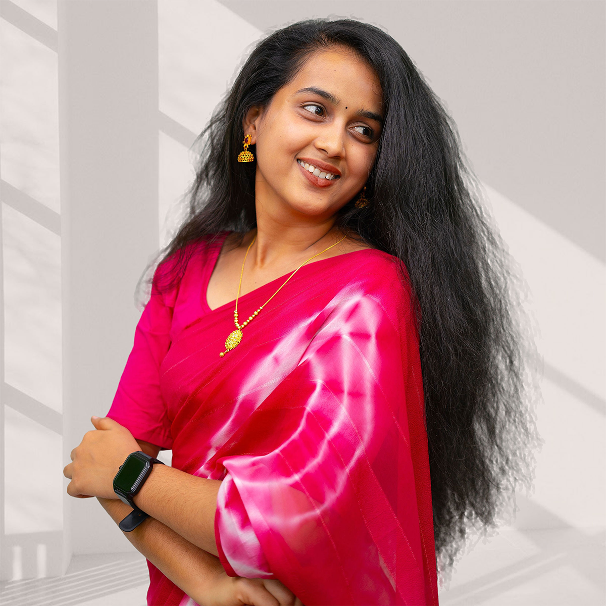 Pink Color Saree Code No : KSO022